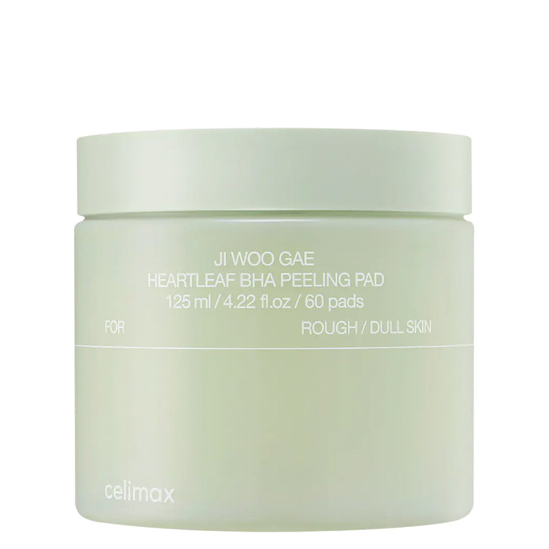 Celimax Jiwoogae Heartleaf BHA Peeling Pad – Pads exfoliants Heartleaf BHA 125ml / 60pcs