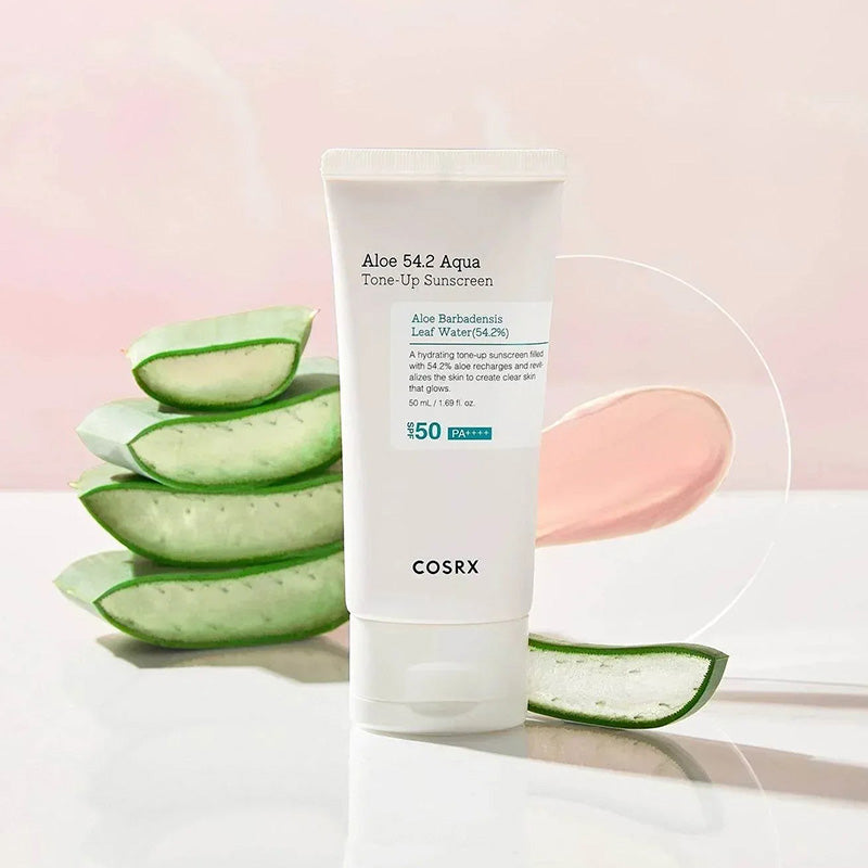 COSRX Aloe 54.2 Aqua Tone-Up Sunscreen – Soin solaire Aloe Tone-Up 50 ml
