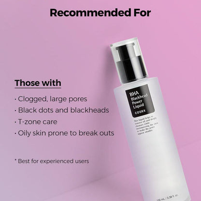 COSRX BHA Blackhead Power Liquid – Lotion exfoliante BHA 100 ml