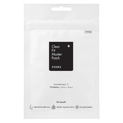 COSRX Clear Fit Master Patch – Patches boutons Clear Fit 18 patches (10 mm diameter)