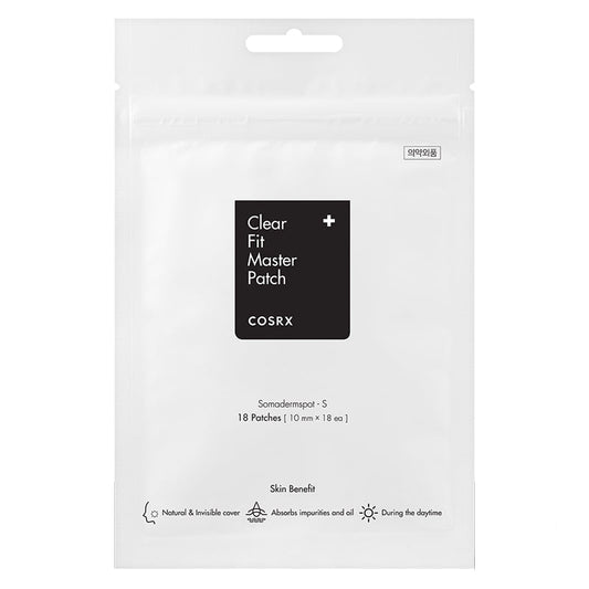 COSRX Clear Fit Master Patch – Patches boutons Clear Fit 18 patches (10 mm diameter)
