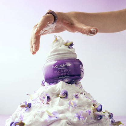 EQQUALBERRY Bakuchiol Plumping Capsule Cream – Crème visage au bakuchiol 50 ml