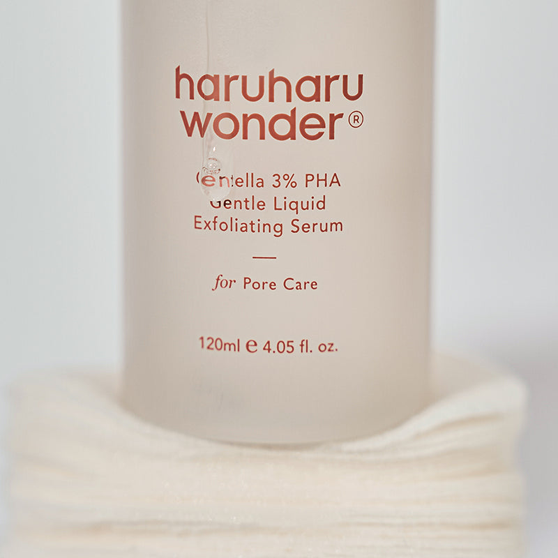 Haruharu Wonder Centella 3% PHA Gentle Liquid Exfoliating Serum – Sérum exfoliant Centella PHA 3 % 120ml