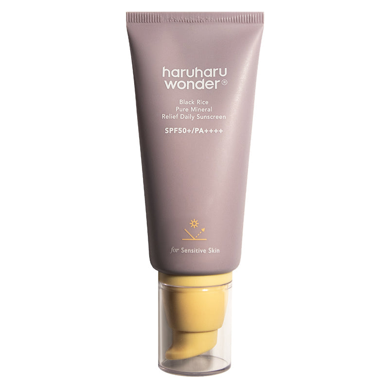 Haruharu Wonder Black Rice Pure Mineral Relief Daily Sunscreen – Protector solar mineral Black Rice SPF50+ PA++++ 50 ml