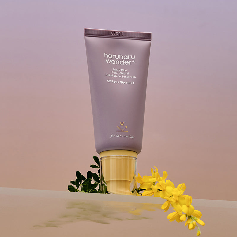 Haruharu Wonder Black Rice Pure Mineral Relief Daily Sunscreen – Protector solar mineral Black Rice SPF50+ PA++++ 50 ml