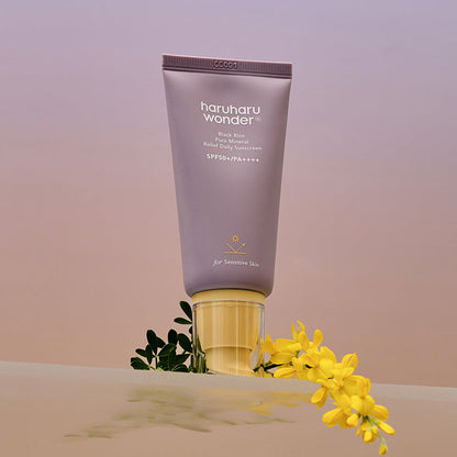 Haruharu Wonder Black Rice Pure Mineral Relief Daily Sunscreen – Protector solar mineral Black Rice SPF50+ PA++++ 50 ml