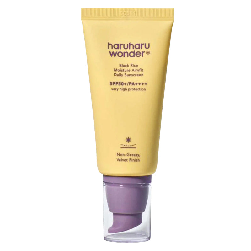 Haruharu Wonder Black Rice Moisture Airyfit Daily Sunscreen SPF50+ PA++++ – Black Rice Airyfit sunscreen SPF50+ PA++++ 50 ml