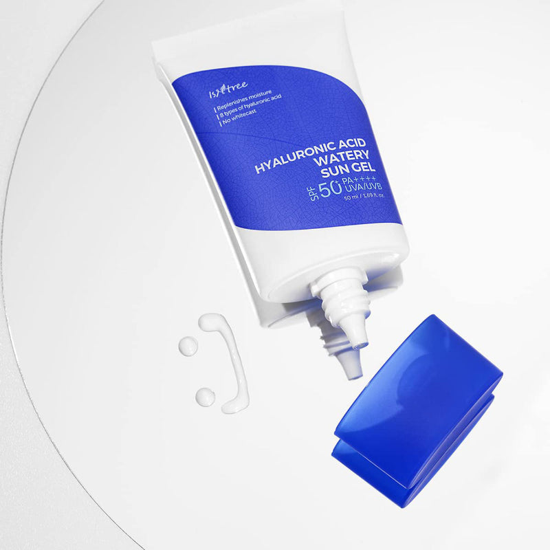 Isntree Hyaluronic Acid Watery Sun Gel – Gel solaire hydratant SPF50+ PA++++ 50 ml