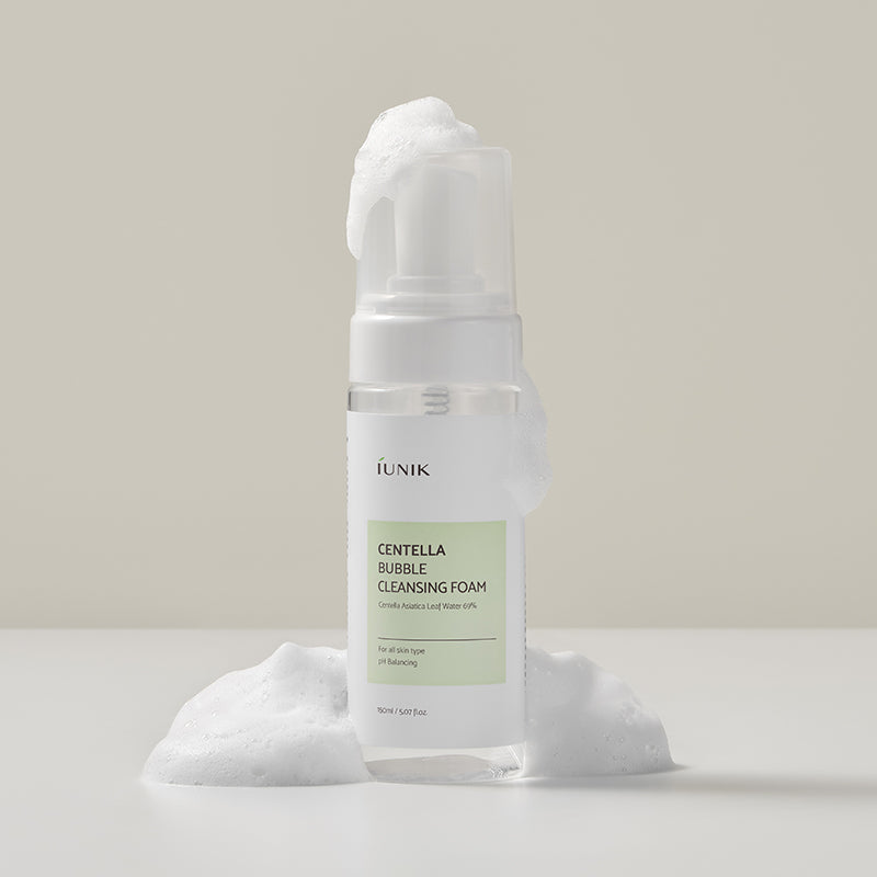 iUNIK Centella Bubble Cleansing Foam – Espuma limpiadora Centella Bubble 150 ml