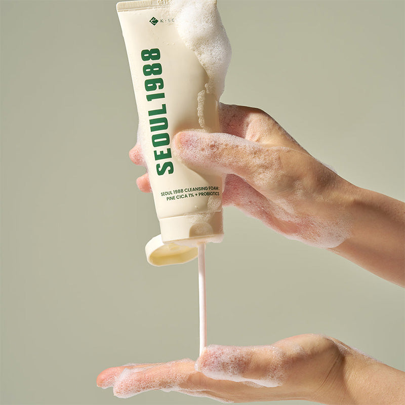 KSECRET SEOUL 1988 Cleansing Foam : Pine Cica 1% + Probiotics – Mousse nettoyante Pine Cica 150ml