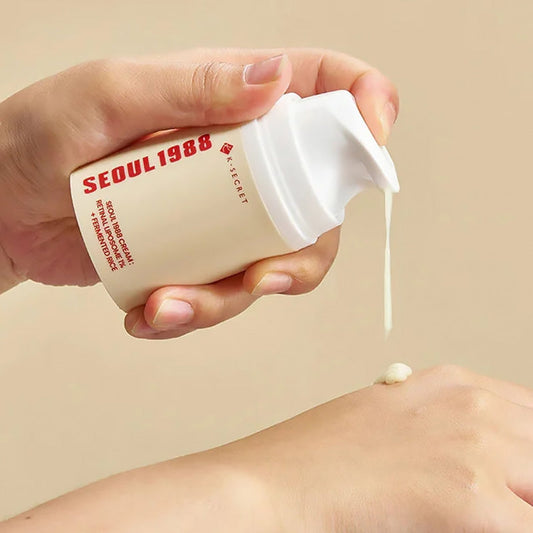 KSECRET SEOUL 1988 Cream : Retinal Liposome 1% + Fermented Rice – Crème de nuit au rétinal et riz fermenté 50ml