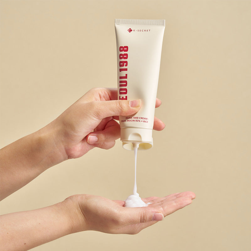 KSECRET SEOUL 1988 Cream : Snail Mucin 93% + Rice – Crema hidratante con mucina y arroz 100 ml