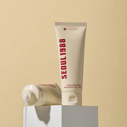 KSECRET SEOUL 1988 Cream : Snail Mucin 93% + Rice – Crema hidratante con mucina y arroz 100 ml