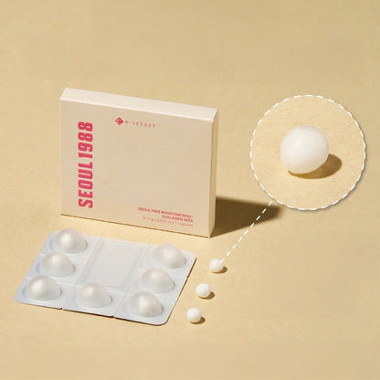 KSECRET SEOUL 1988 Boosting Ball : Collagen 100% – Potenciador facial con colágeno 35 mg x 7 Capsules