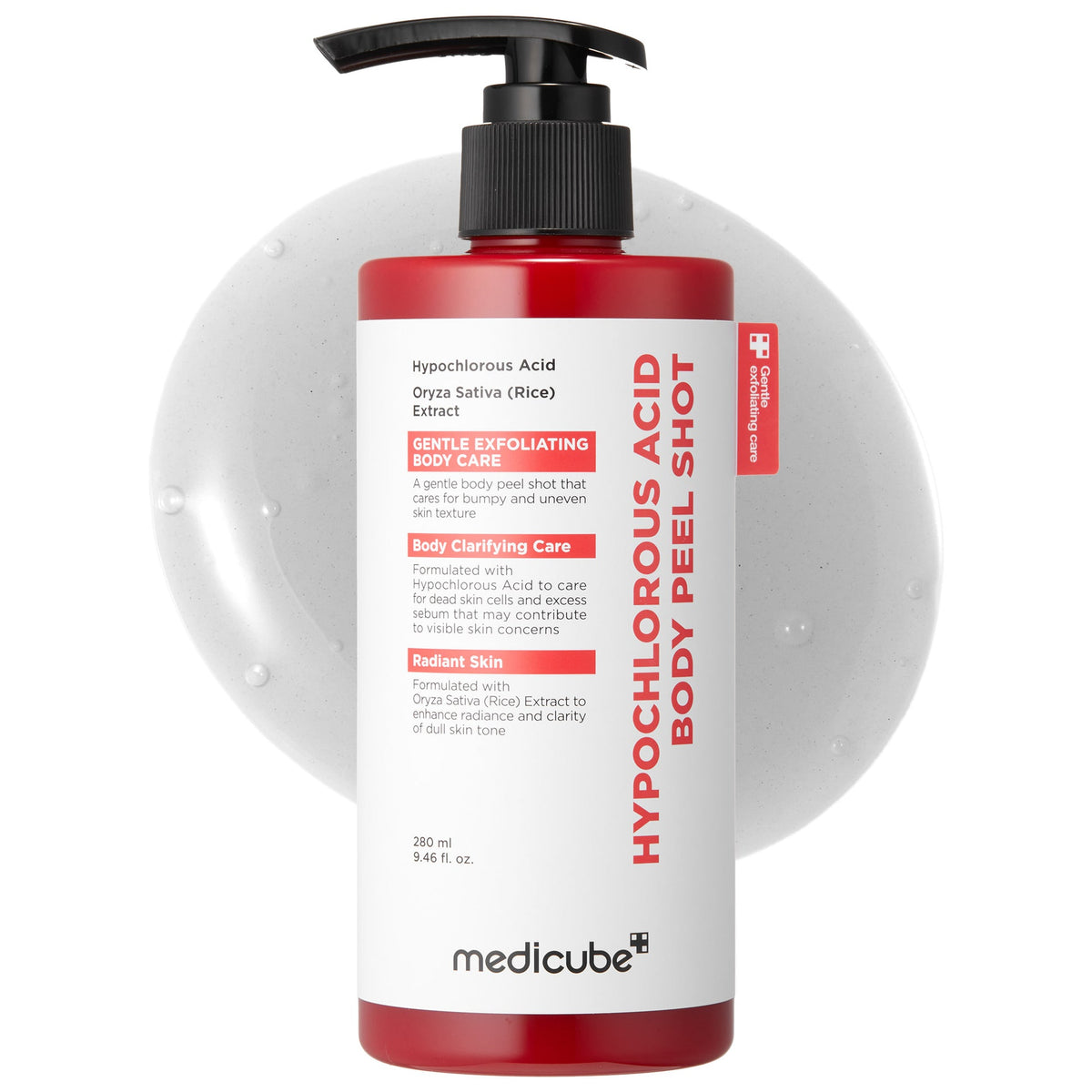 Medicube Hypochlorous Acid Body Peel Shot 280 ml – flacon pompe
