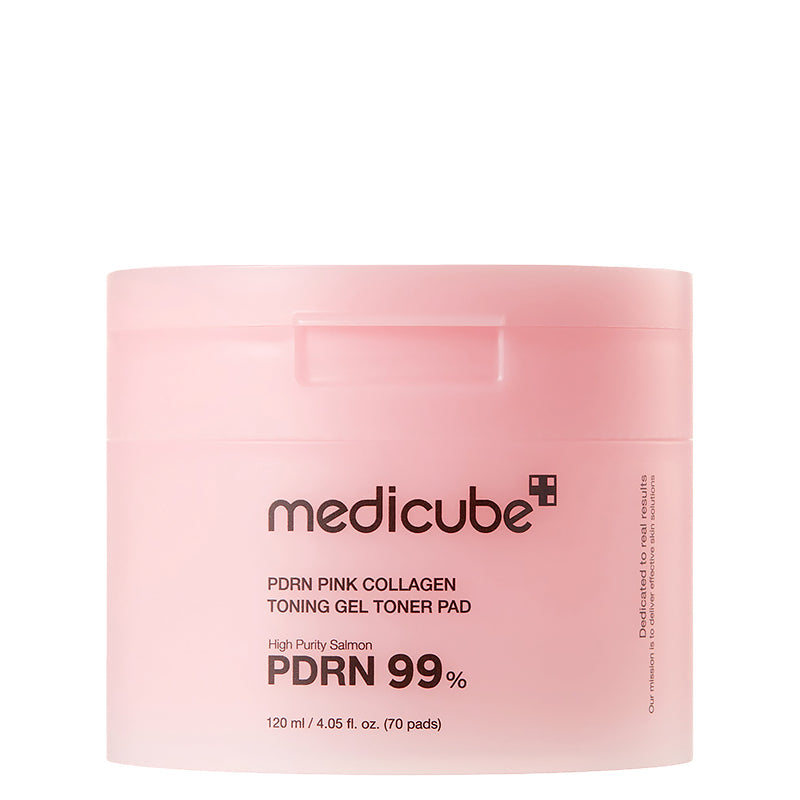 Medicube PDRN Pink Collagen Toning Gel Toner Pad, 70 pads — product presentation