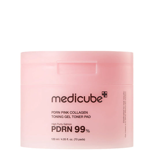 Medicube PDRN Pink Collagen Toning Gel Toner Pad, 70 pads — product presentation