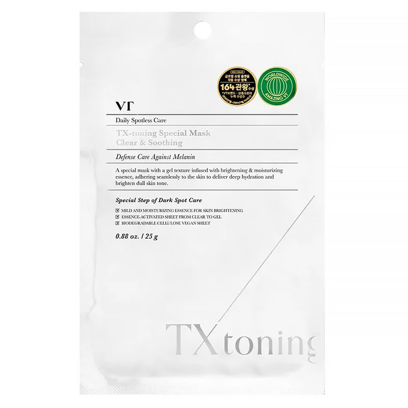 VT COSMETICS TX-toning Special Mask – Masque tissu éclat à la niacinamide 25 g